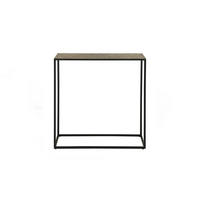 KONSOLENTISCH ROIC Bronze Metall - Schwarz/Bronzefarben, Metall (25/75/75cm) - KAWOLA