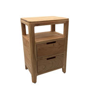 NACHTKONSOLE NALON, Akazie Massivholz, 40 x 30 x 60 cm - Braun/Akaziefarben, Akazienholz/Holz (40/60/30cm) - KADIMA DESIGN