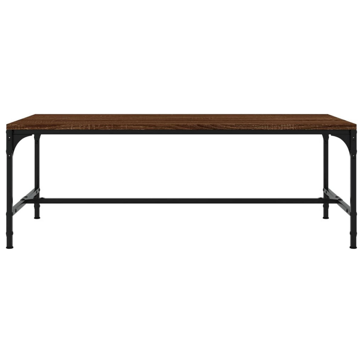 COUCHTISCH Braun Eichen-Optik 100x50x35 cm Holzwerkstoff - Braun, Holzwerkstoff (100/50/35cm) - furnicato