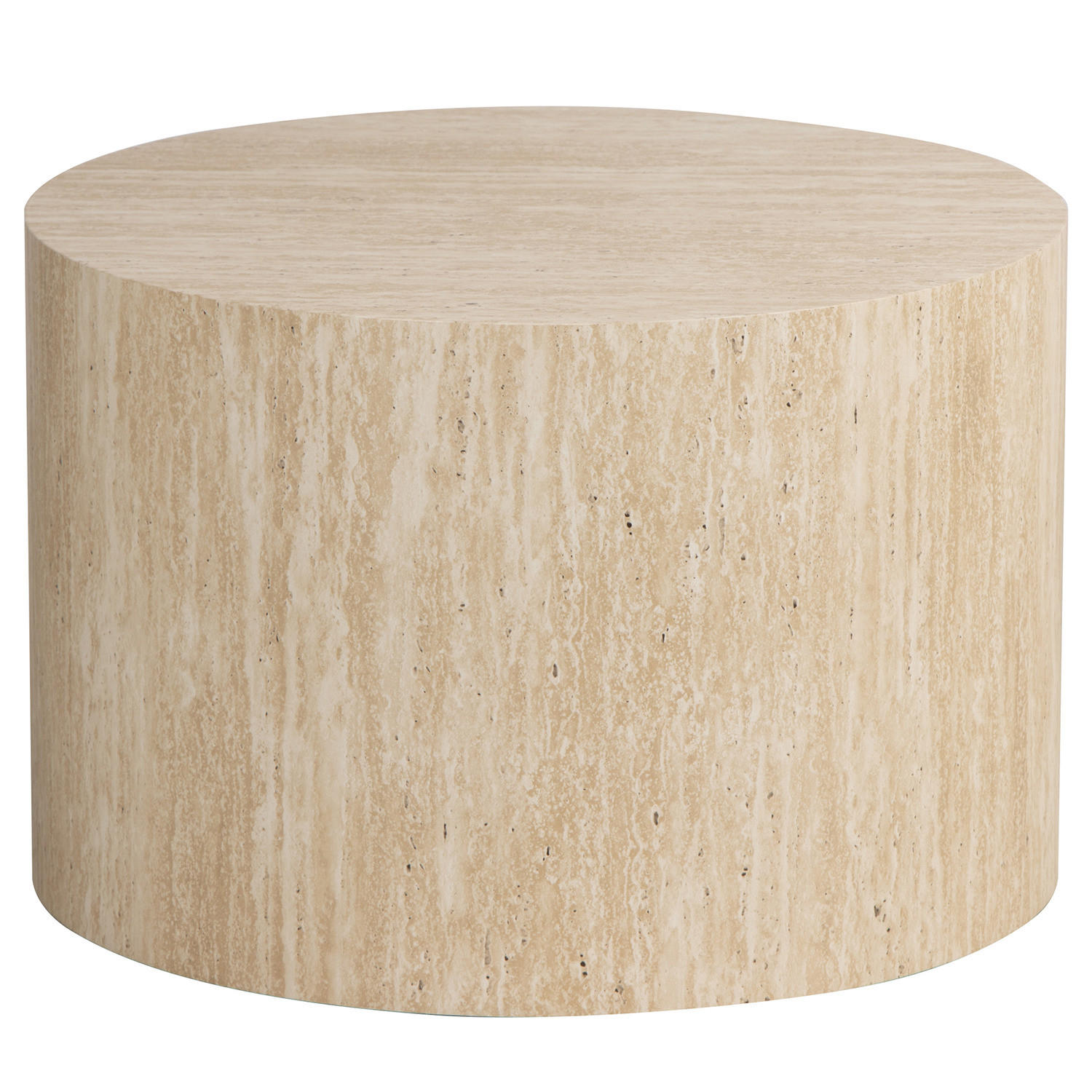 HOME24 Couchtisch Cozzens - rund - Beige, Holzwerkstoff (60/60/40cm) - home24