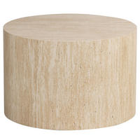 HOME24 Couchtisch Cozzens - rund - Beige, Holzwerkstoff (60/60/40cm) - home24