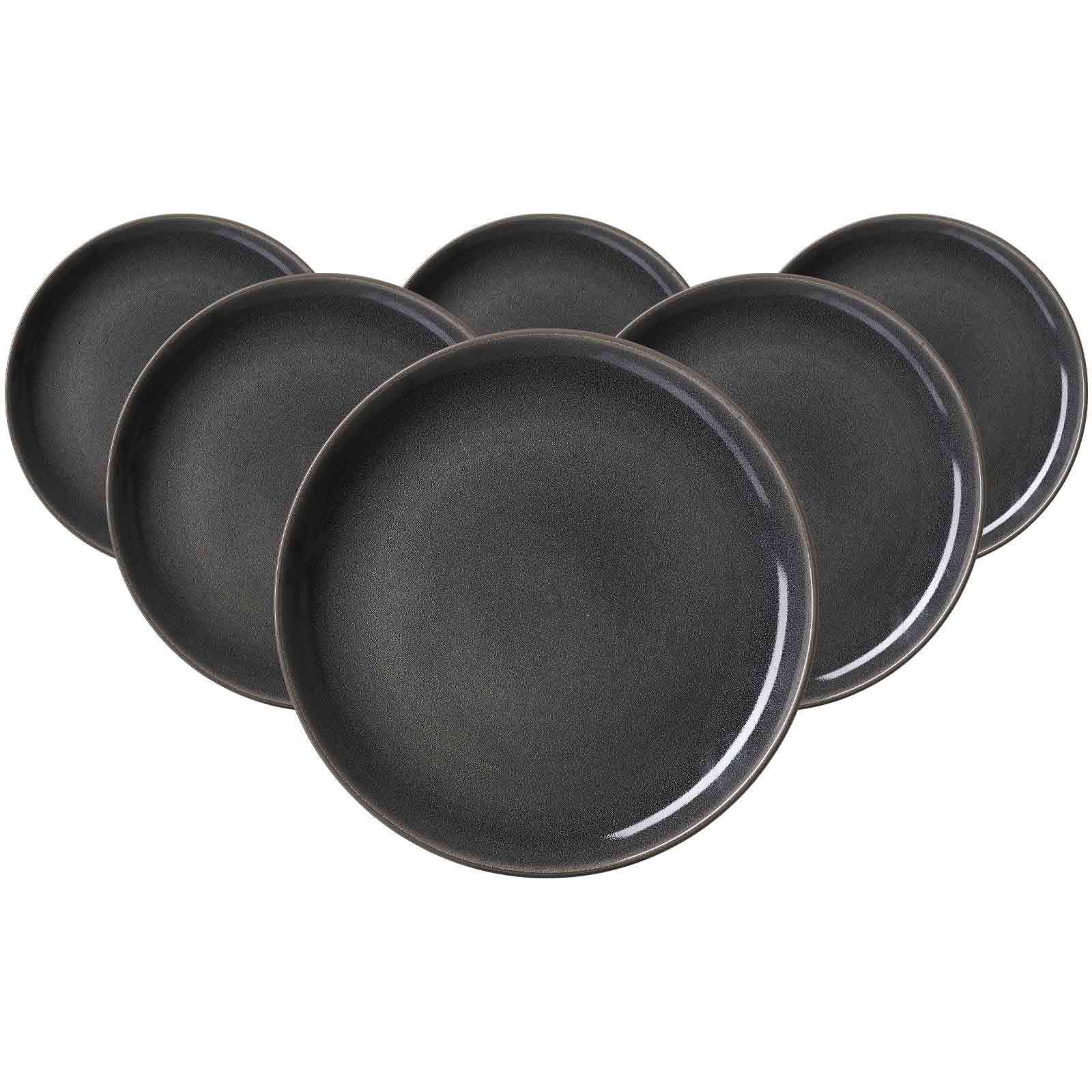 SPEISETELLER Toledo dunkelgrau ø 27,5 cm 6er Set - Dunkelgrau, Keramik (27.5cm) - Ritzenhoff Breker