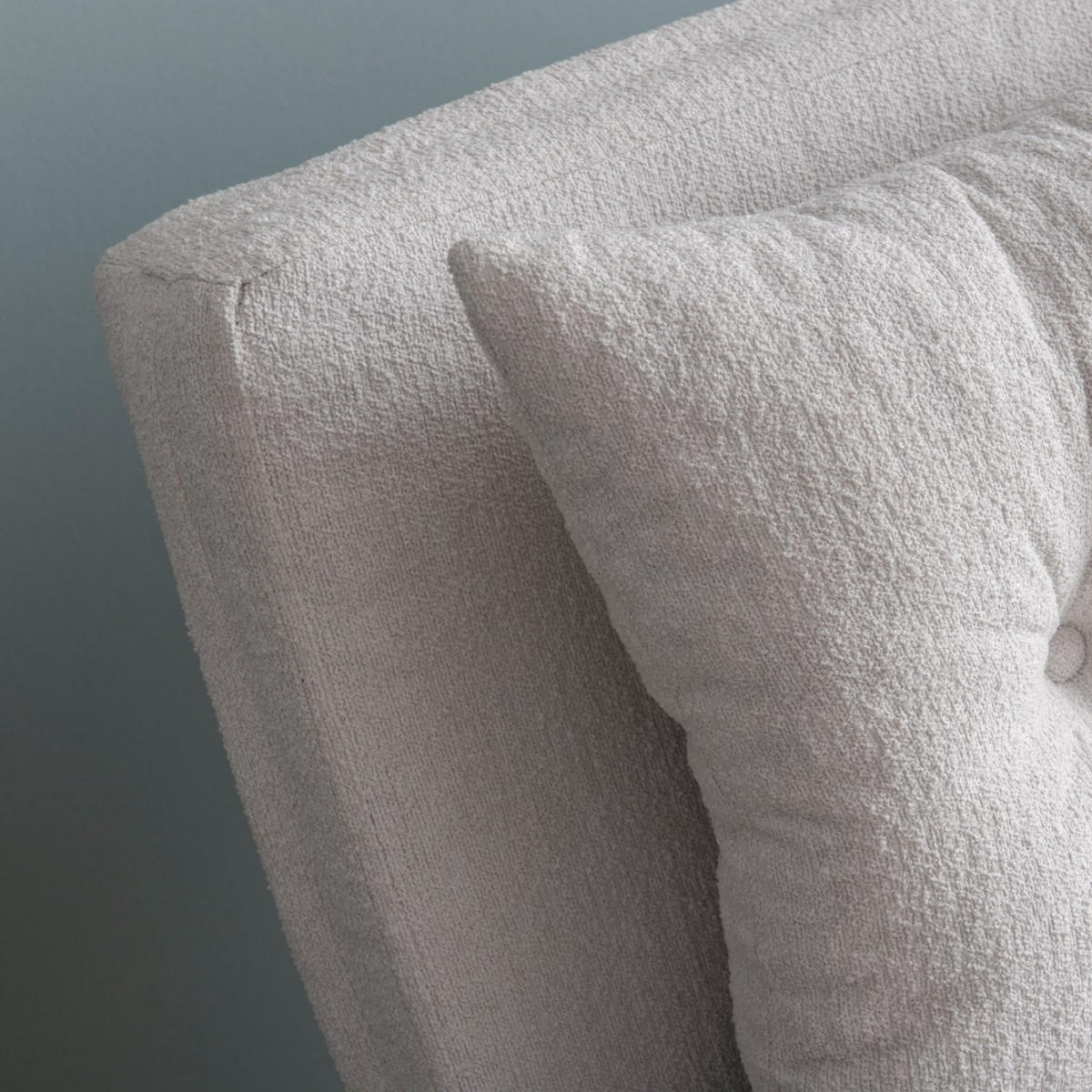 SCHLAFSOFA für 2 Personen mit Stoffbezug und Metallfüßen 133/50/41 cm - Weiß, Metall (50/41/133cm) - Calicosy