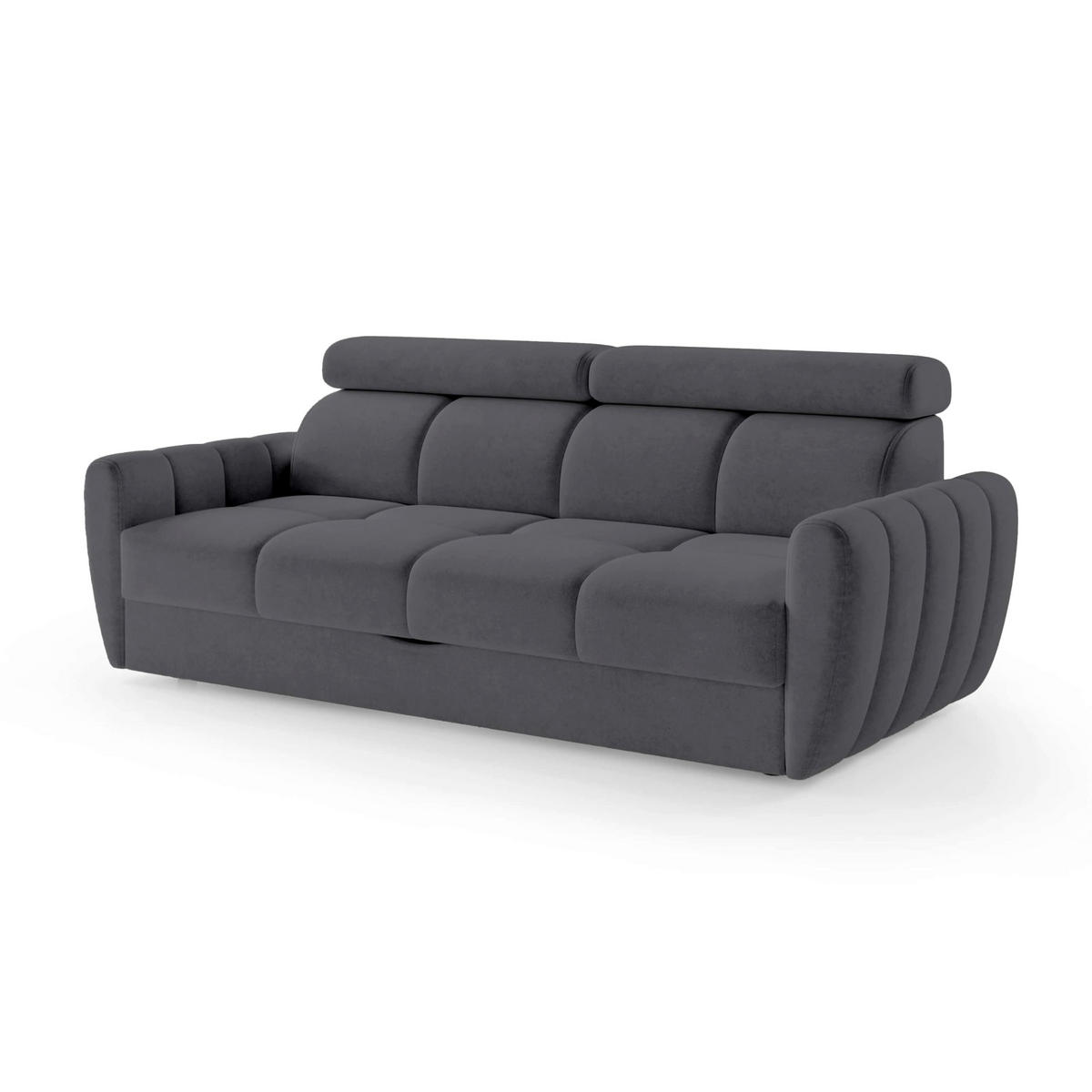 SOFA Franec Anthrazit - Anthrazit, Textil (227/86/99cm) - Pillovely