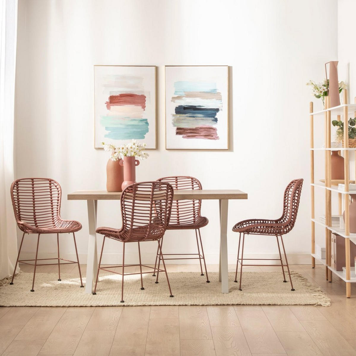 ESSTISCH Parks Weiß 135 cm x 75 cm - Weiß, Holzwerkstoff (80/135/75cm)