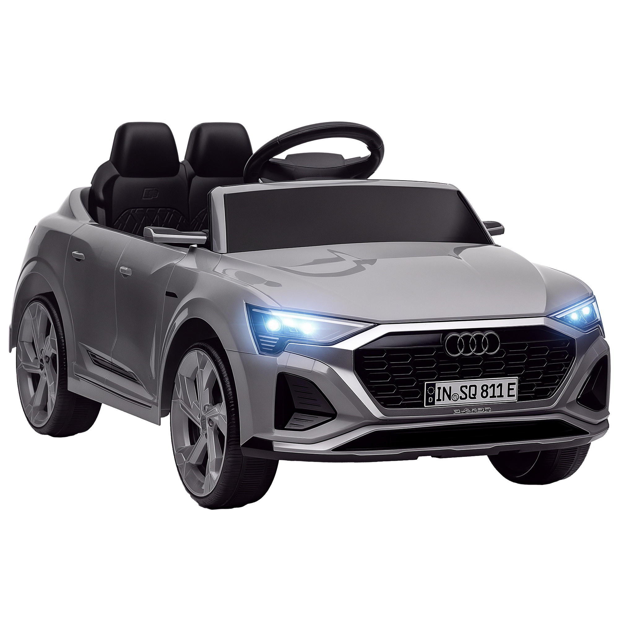 ELEKTRO-KINDERAUTO DE-13158 2,4G Fernbedienung Grau - Grau, Kunststoff (98/49.5/43cm) - ComfortXL