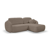 ECKSOFA Olena - Braun (Sicuro 45) - Braun, Holzwerkstoff (248/174cm)