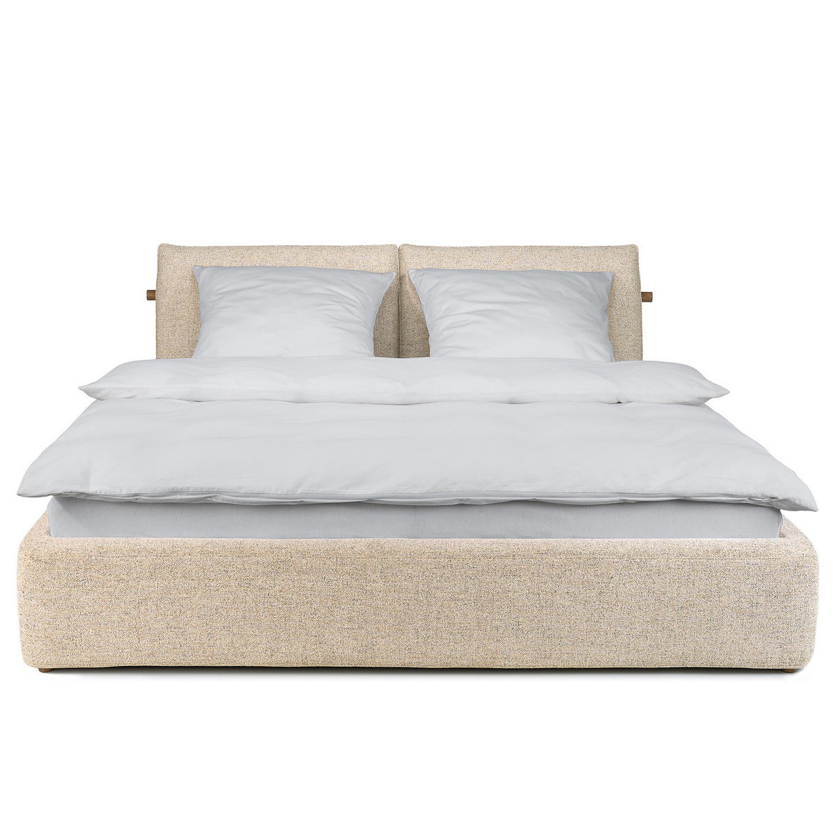 POLSTERBETT - Beige, Textil (180/200cm) - home24