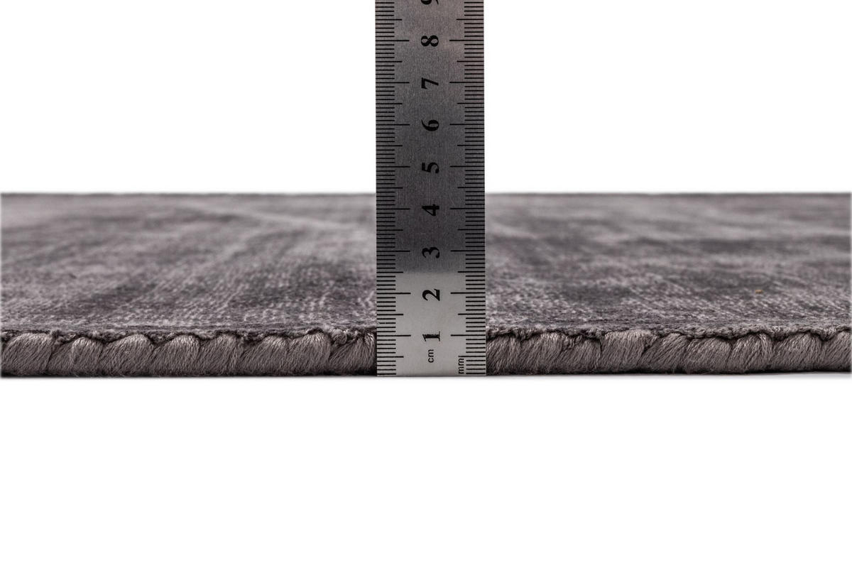 VISKOSETEPPICH Star 170x240 cm - Anthrazit, Textil (170/240cm) - THEKO