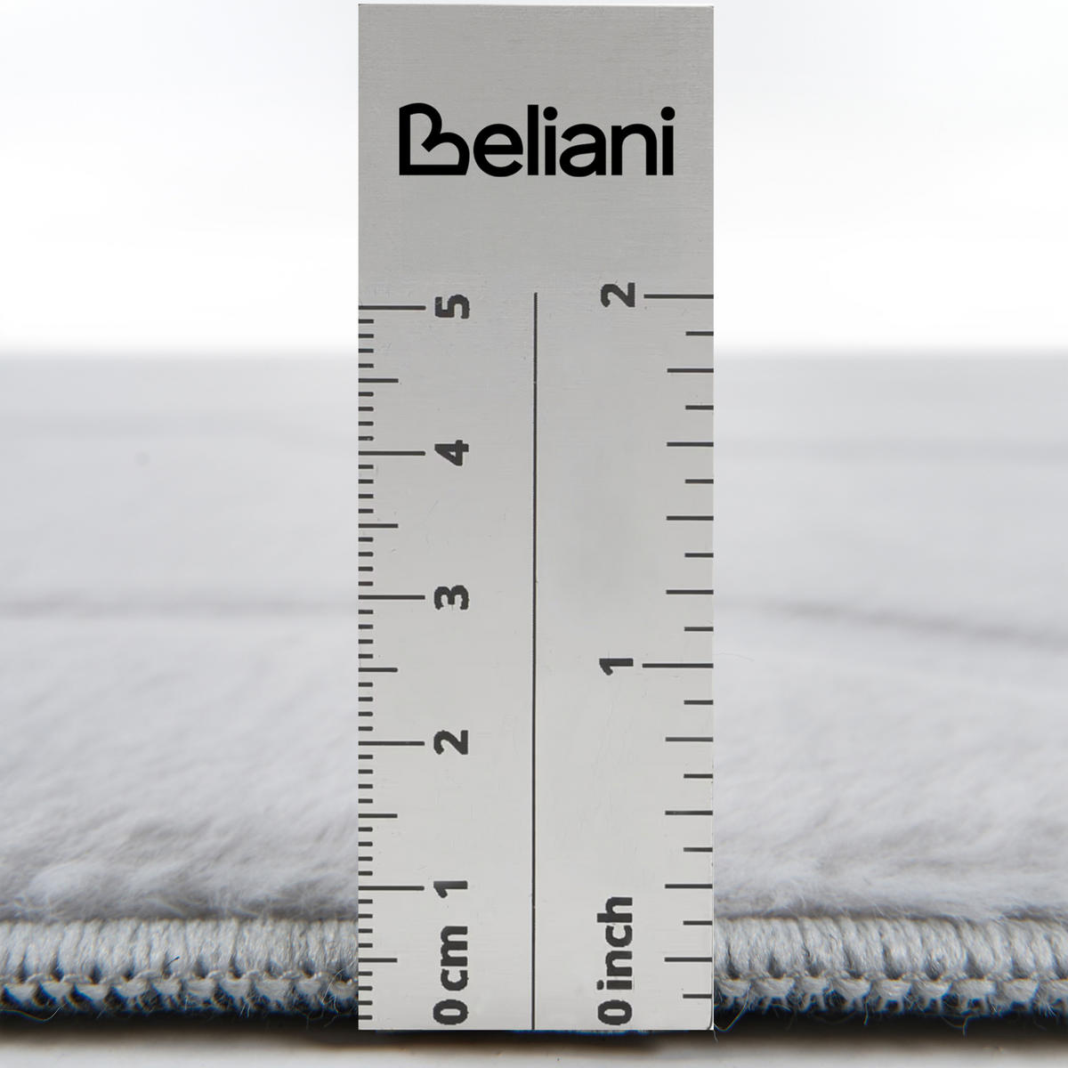 TEPPICH Hellgrau 160/160 cm Kawi - Hellgrau/Grau, Textil (160/160cm) - Beliani