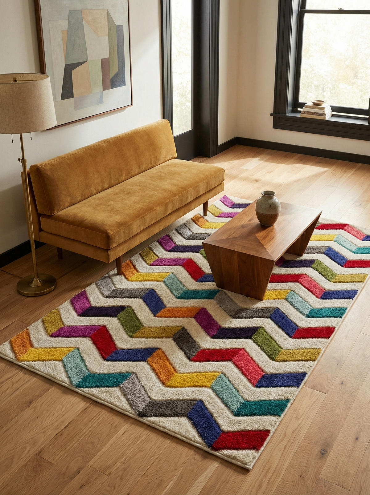 TEPPICH Bunt-Design, geometrisch MEON JOSH, Multi 160x230 cm - Multicolor, Textil (160/230cm) - KADIMA DESIGN