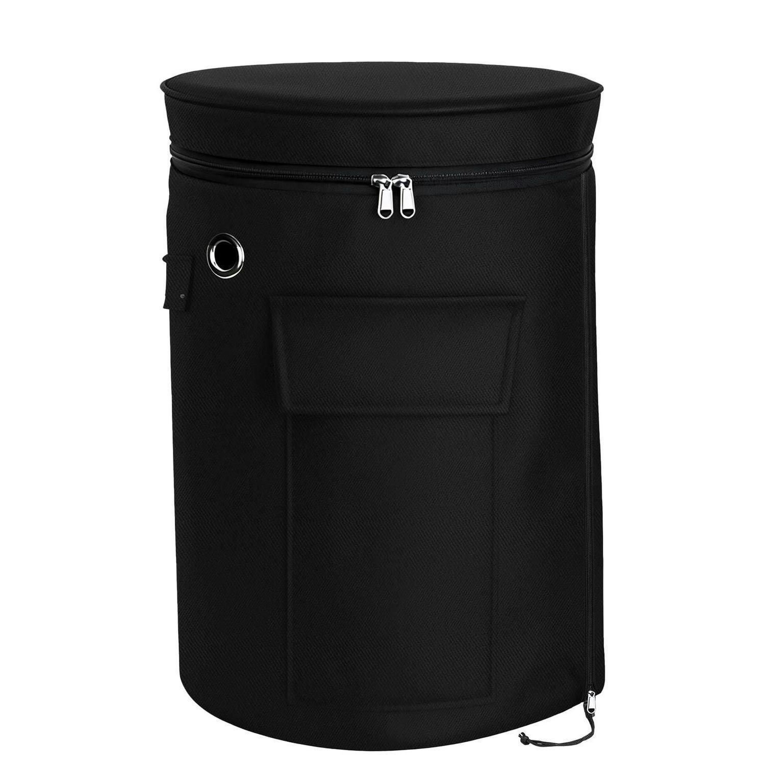 ABDECKHAUBE für Gasflasche 5 kg wasserdicht 600D Oxford Schwarz Φ25x52cm - Schwarz, Kunststoff (25/25/52cm)