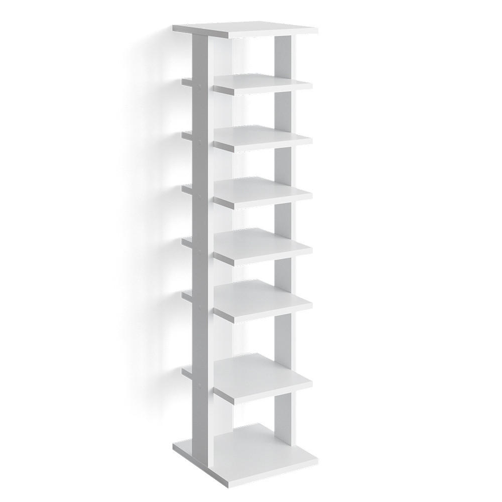 SCHUHSCHRANK Sara Weiß 26.7 x 110 cm - Weiß, Holzwerkstoff (26.7/110/27.7cm) - Vicco