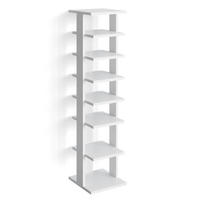 SCHUHSCHRANK Sara Weiß 26.7 x 110 cm - Weiß, Holzwerkstoff (26.7/110/27.7cm) - Vicco