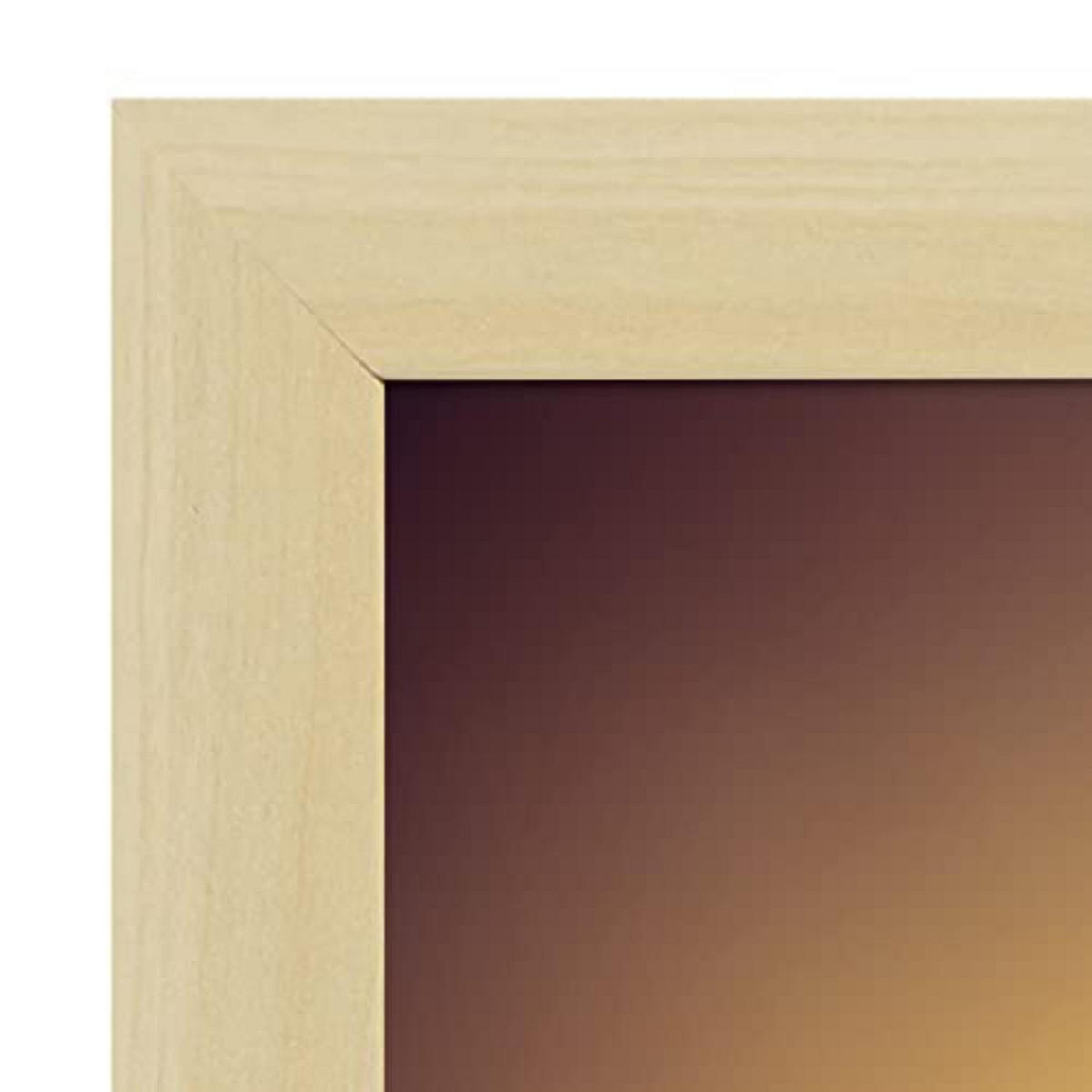 POSTER Set mit 4 Neugierig Tier im T Burton Goth Stil A4 Rahmen aus hellem Holz - Beige, Papier (29.7/3cm) - Nacnic