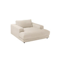 LONGSEAT MADELINE Beige Cord - Beige/Schwarz, Kunststoff/Textil (150/86/170cm) - KAWOLA