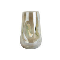 VASE Luster Organic 17/17/26 cm - Grün, Glas (17/26cm) - Present Time
