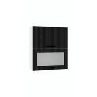 GLASHÄNGESCHRANK W60GRF/2 SD - KENDRO - Funktionales Design Konzept - Schwarz/Weiß, Holz/Metall (60/72/30cm) - ROYAL24_MARKT