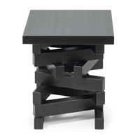 BEISTELLTISCH Oscar, schwarze Birke, 40/40/45 cm - Schwarz, Holz (40/40/45cm) - WOODEK