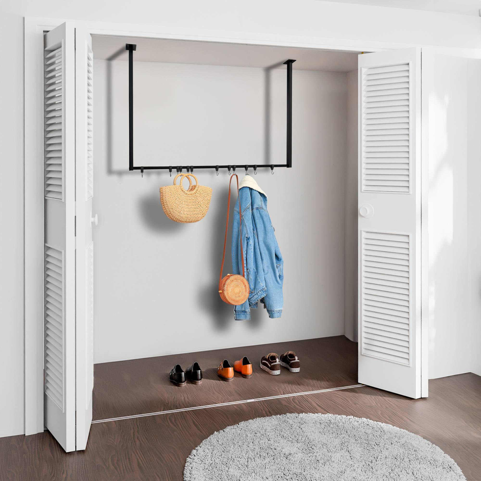 Thumbnail - CLP Kleiderständer, Schwarz, Metall, 120x80x7 cm, Garderobe, Garderobenständer