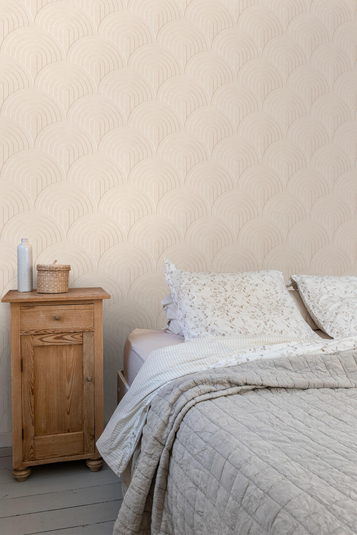 TAPETE 3D Muster 53 cm x 10.05 m - Beige, Papier (53/1000cm) - ESTAhome