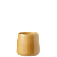BLUMENTOPF RUND - Töpferei - Gelb - M - Ø 23 cm - Gelb, Keramik (23/22cm) - J-Line