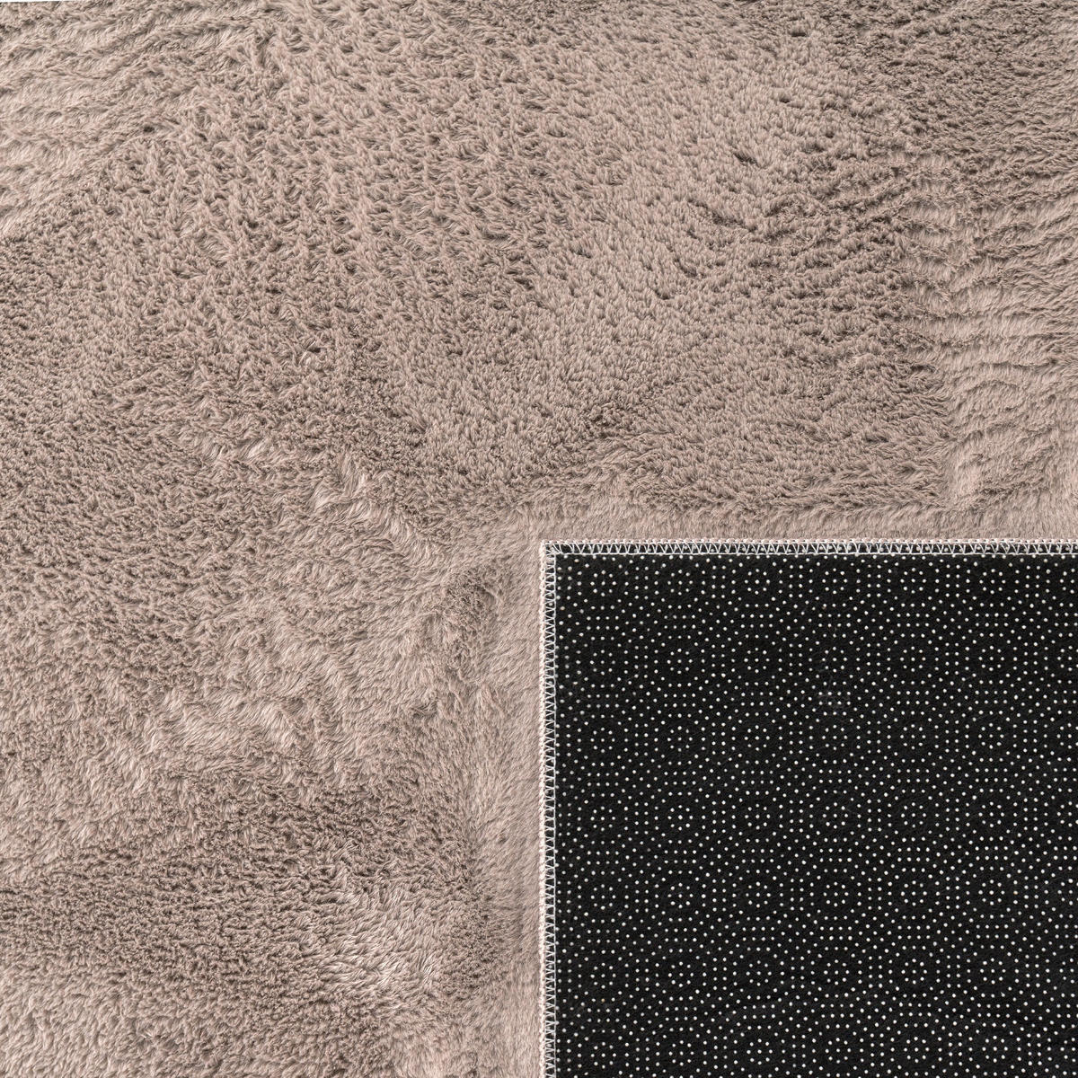 HOCHFLORTEPPICH 60/90 cm Soft 380 - Taupe, Textil (60/90cm) - Paco Home