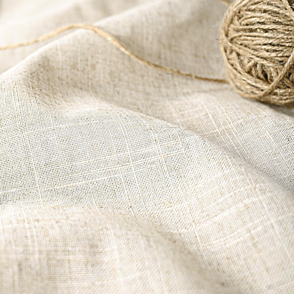 DUSCHVORHANG Schwarz Leinen Mischung gestreift maschinenwaschbar wasserdicht für Badezimmer Badewanne - Schwarz, Textil (183/183cm) - MCBOSON