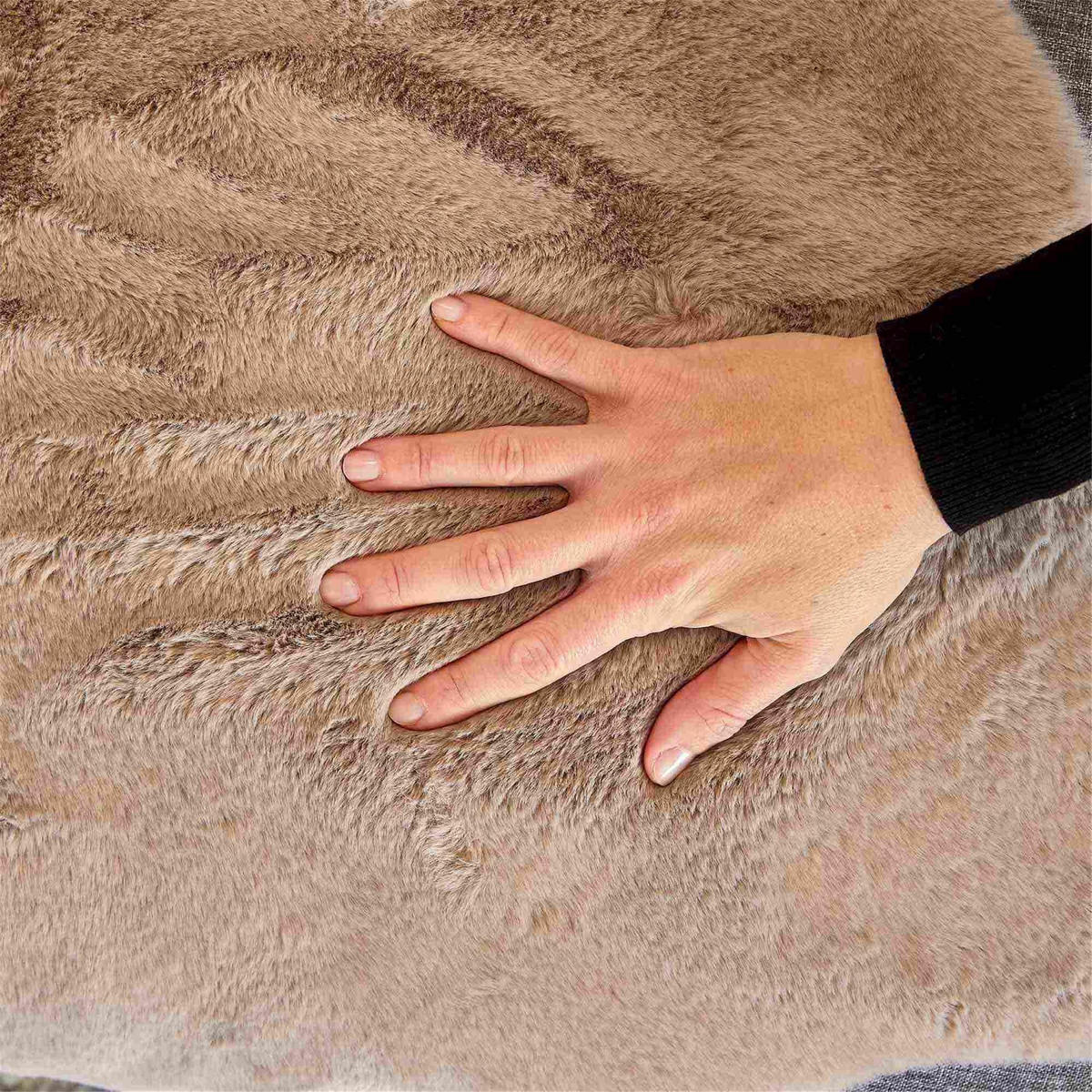 SITZFELL ELDA - Beige, Textil (35/35cm) - Astra