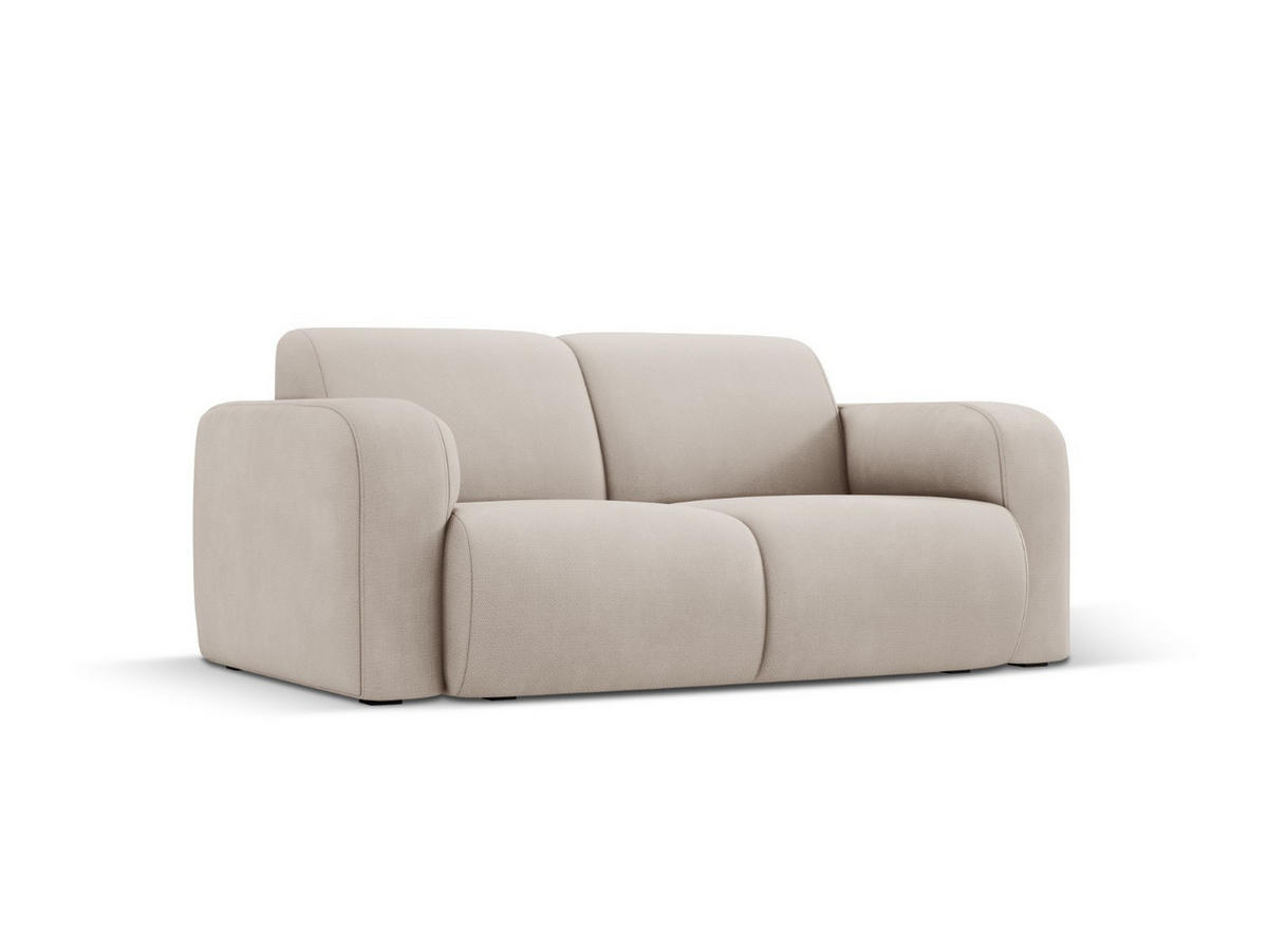SOFA Molino aus strukturiertem Stoff beige 2 Sitzplätze - Beige, Textil (95/72/170cm) - Micadoni