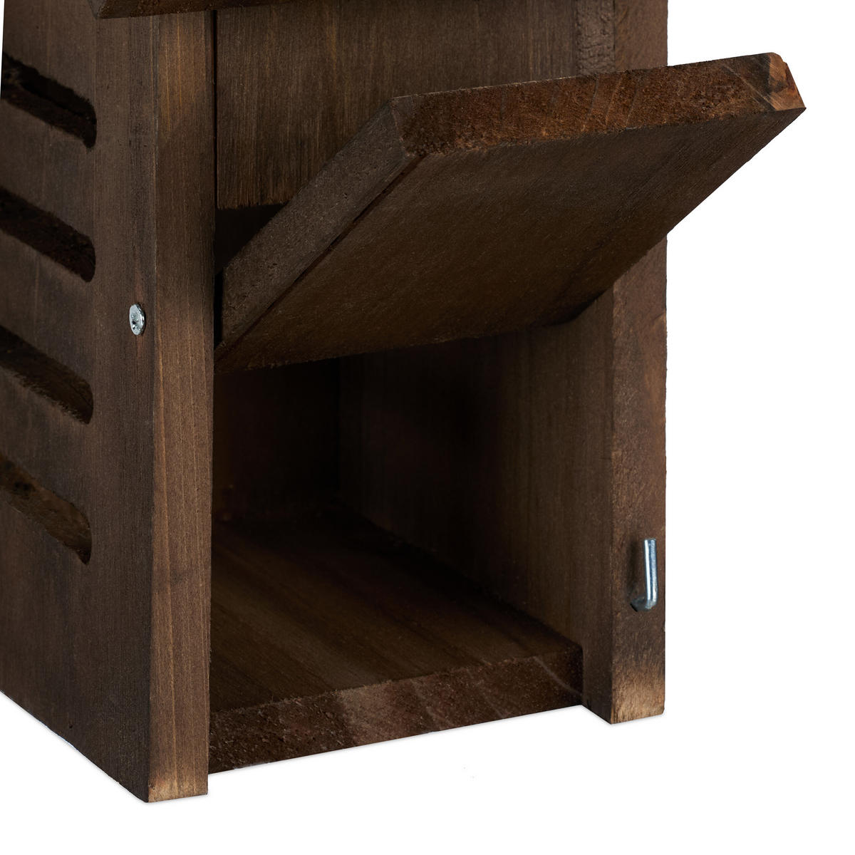MARIENKÄFERHAUS - Braun, Holz (18.5/25/12cm) - Relaxdays