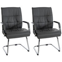SCHWINGSTUHL 2er Set Lederlook grau - Grau, Textil/Metall (58/100/66cm) - CLP