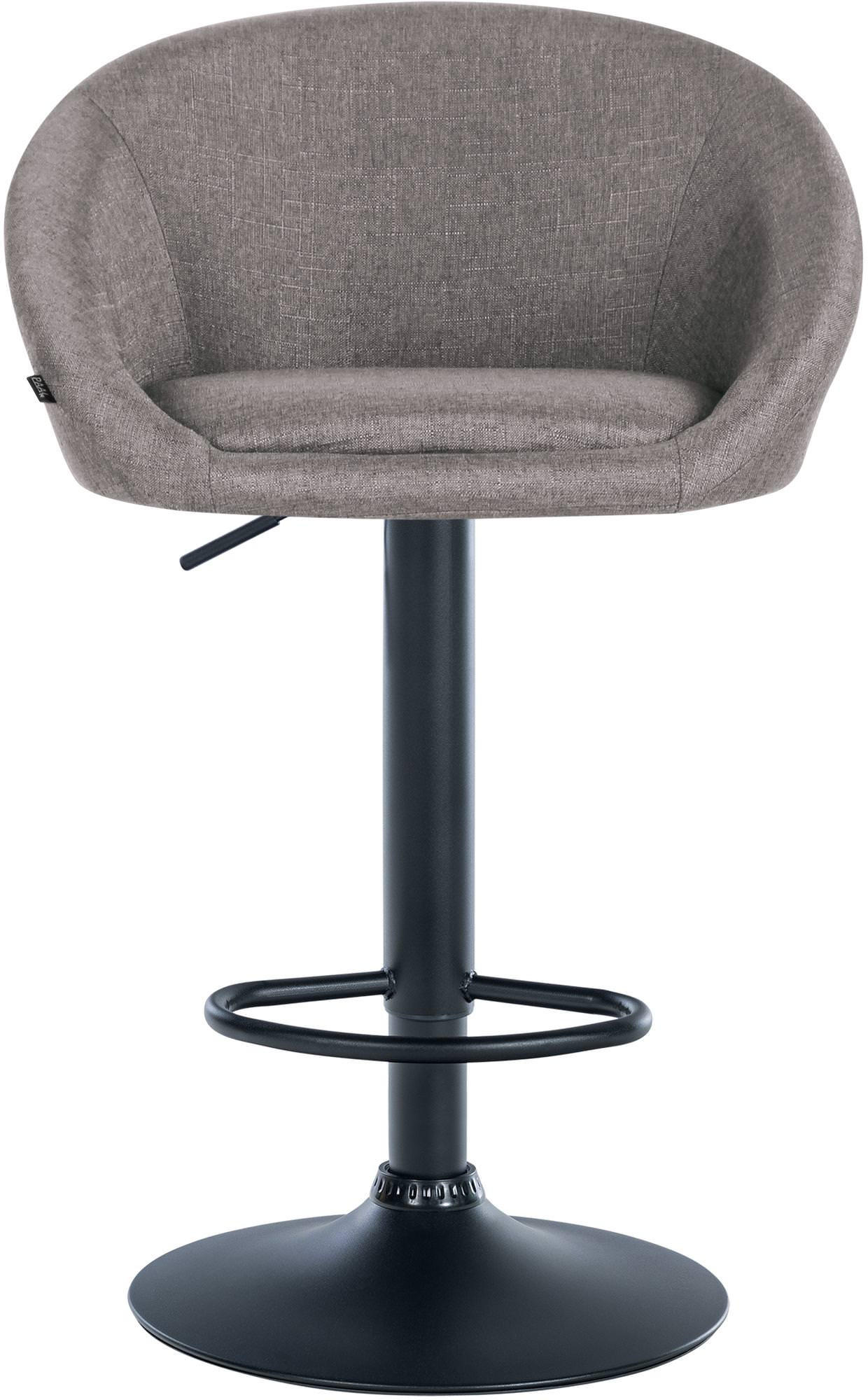 BARHOCKER Stoff hellgrau - Hellgrau, Textil (55/86/51cm) - CLP