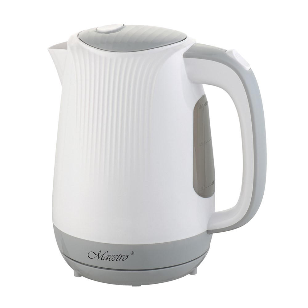 WASSERKOCHER ELEKTRISCH Weiß 17/17/22 cm MR042WHITE - Weiß, Kunststoff (17/22/17cm) - Maestro 