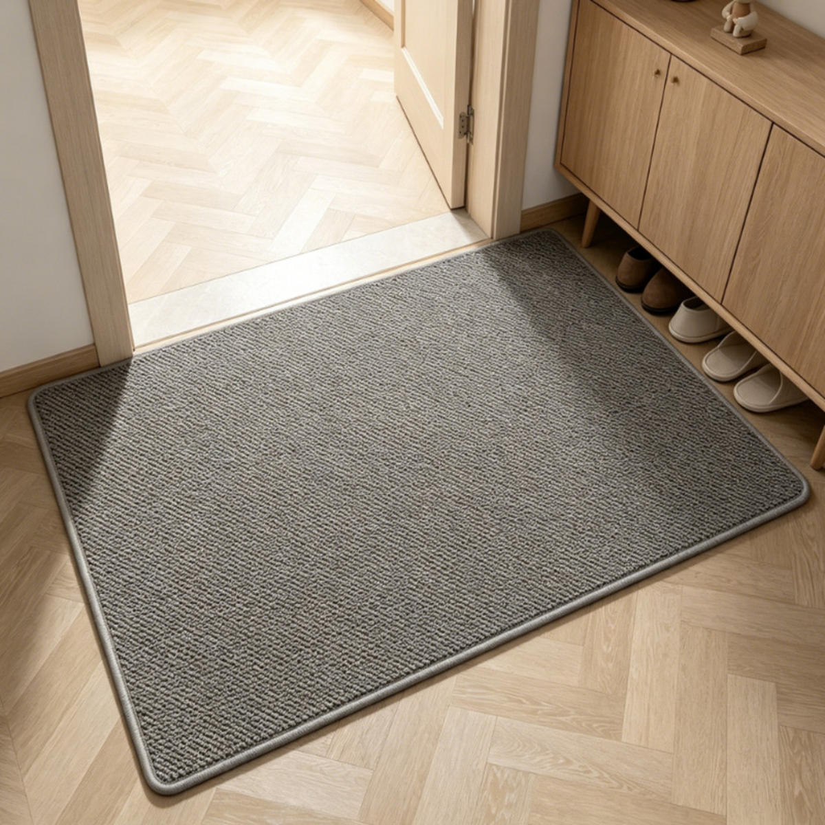 TEPPICH, Sisal-Optik, Rauchgrau, 120 × 80 cm - Grau, Kunststoff/Textil (80/120cm) - Weltevree