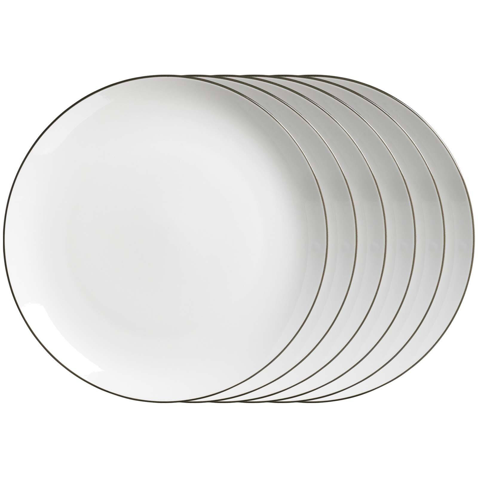 SPEISETELLER Adela grau ø 26,5 cm 6er Set - Grau, Keramik (26.5cm) - Ritzenhoff Breker