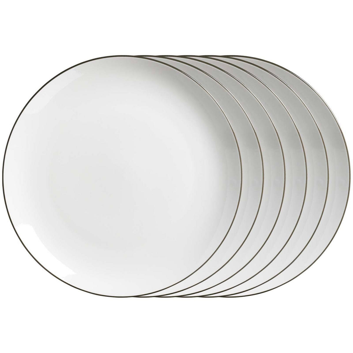 SPEISETELLER Adela grau ø 26,5 cm 6er Set - Grau, Keramik (26.5cm) - Ritzenhoff Breker