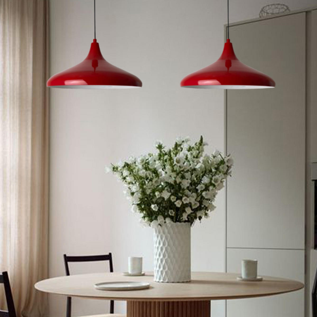 PENDELLEUCHTE Champion x2 35/20 - Rot, Metall (35/20cm) - Bamyum