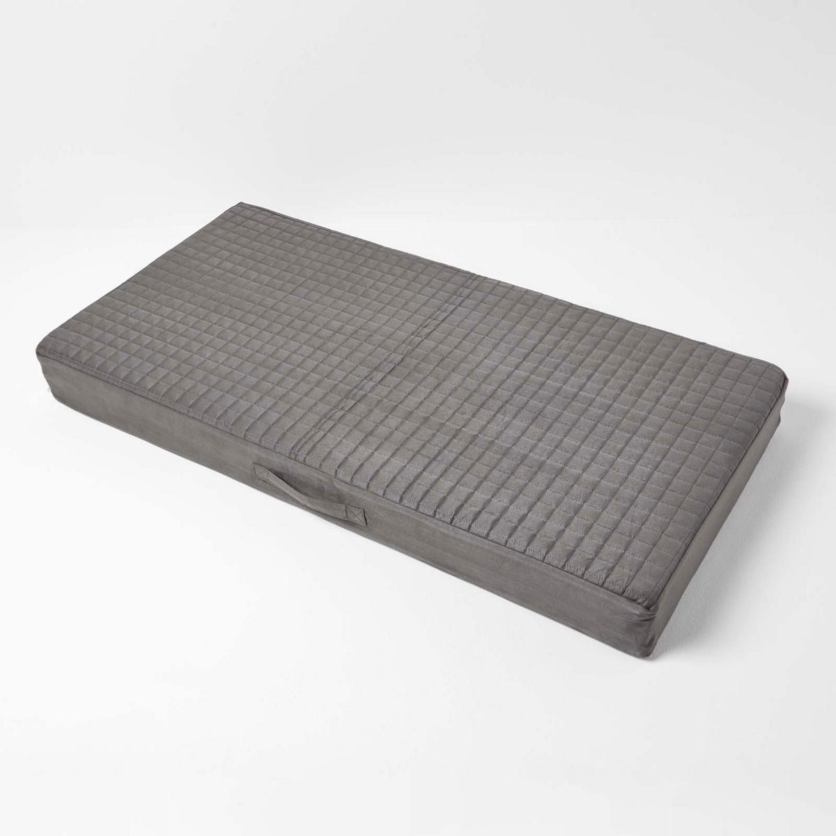 SOFA-AUFLAGE grau 100/50/10 cm – Velours-Sitzkissen orthopädisch - Grau, Textil (100/50/10cm) - Homescapes