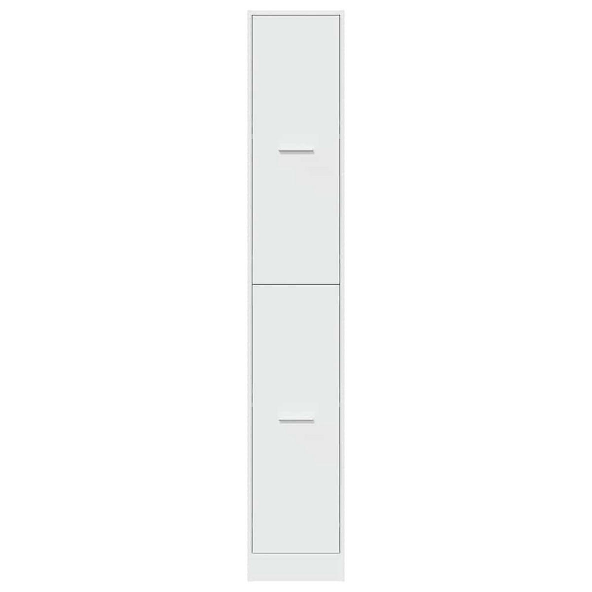APOTHEKERSCHRANK Weiss 30/41/174,5 Cm Holzwerkstoff - Weiß, Holzwerkstoff (41/174.5/30cm) - vidaXL