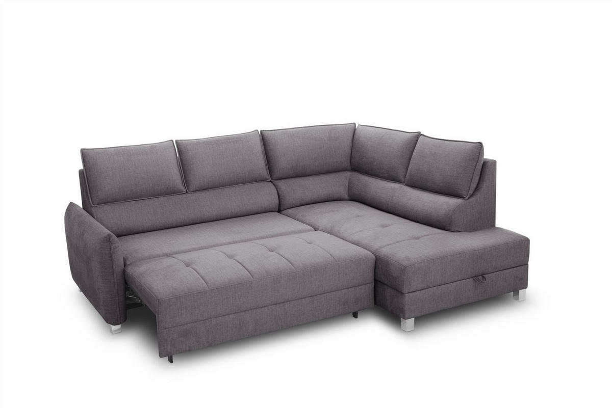 ECKSOFA Marno In Chill Me - Grau, Holzwerkstoff/Textil (260/200cm) - Fun Möbel
