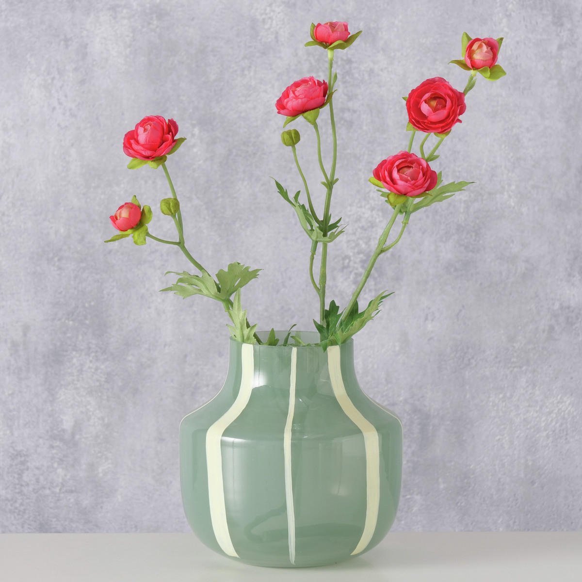 GLASVASE Erissa H. 13 cm - Grün, Glas (14/13.3cm) - Boltze Home