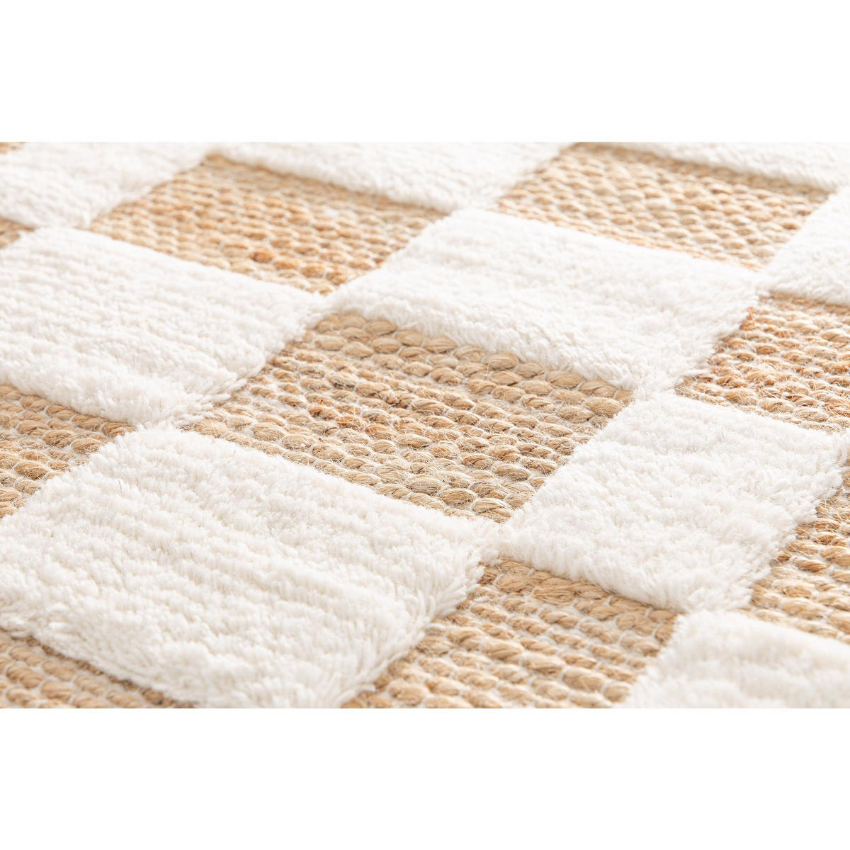TEPPICH Milena schneeweiß 160 x 230 x 1 cm - Weiß, Textil (160/230cm) - Vivaraise