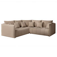 ECKSOFA OLIMPIA mit Schlaffunktion und Bettkasten Beige - Beige, Holzwerkstoff/Kunststoff (235/230cm) - Idohome