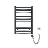 HANDTUCHHEIZKÖRPER elektrisch gebogen Anthrazit 75/50/5,6 cm - Anthrazit, Metall (50/75/5.6cm) - EMKE