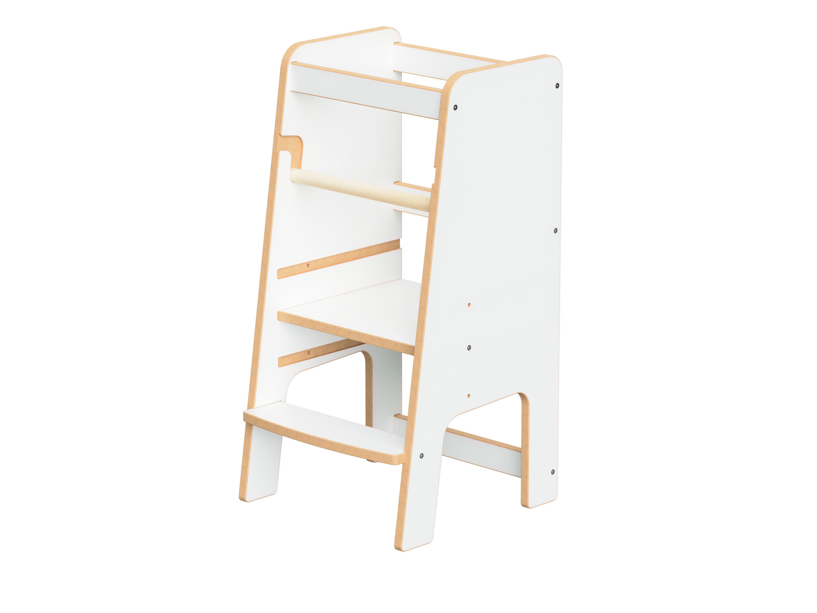 LERNTURM für Kinder - Weiß, Holzwerkstoff (40/80/40cm) - Mat-Haus