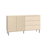 SIDEBOARD Sophie kaschmir matt 160 / 40 / 85cm - Kaschmir/Beige, Holz/Holzwerkstoff (160/85/40cm) - Feldmann-Wohnen