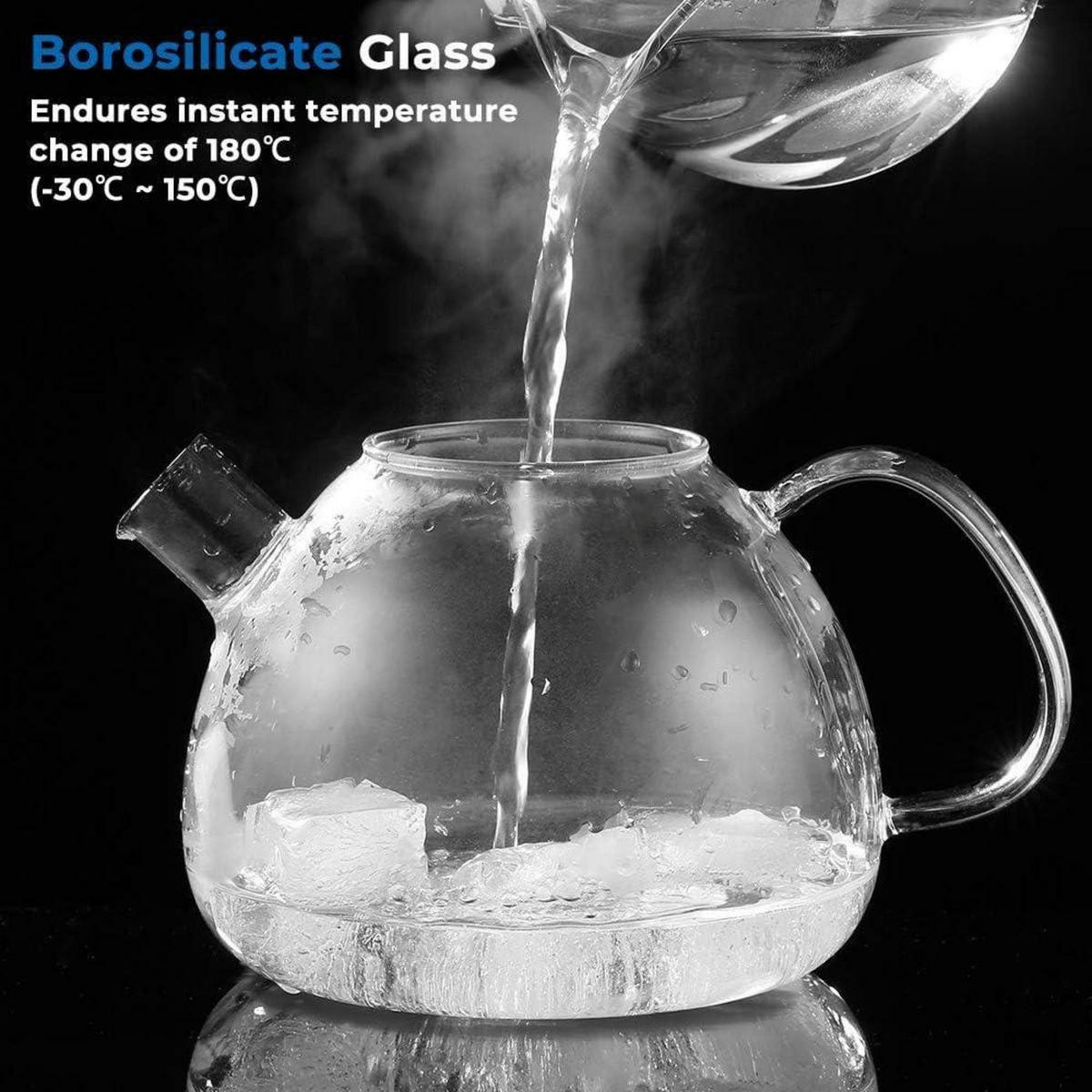 TEEKANNE aus Glas mit Teesieb 1500 ml - Transparent, Glas (19.2/19.2cm)