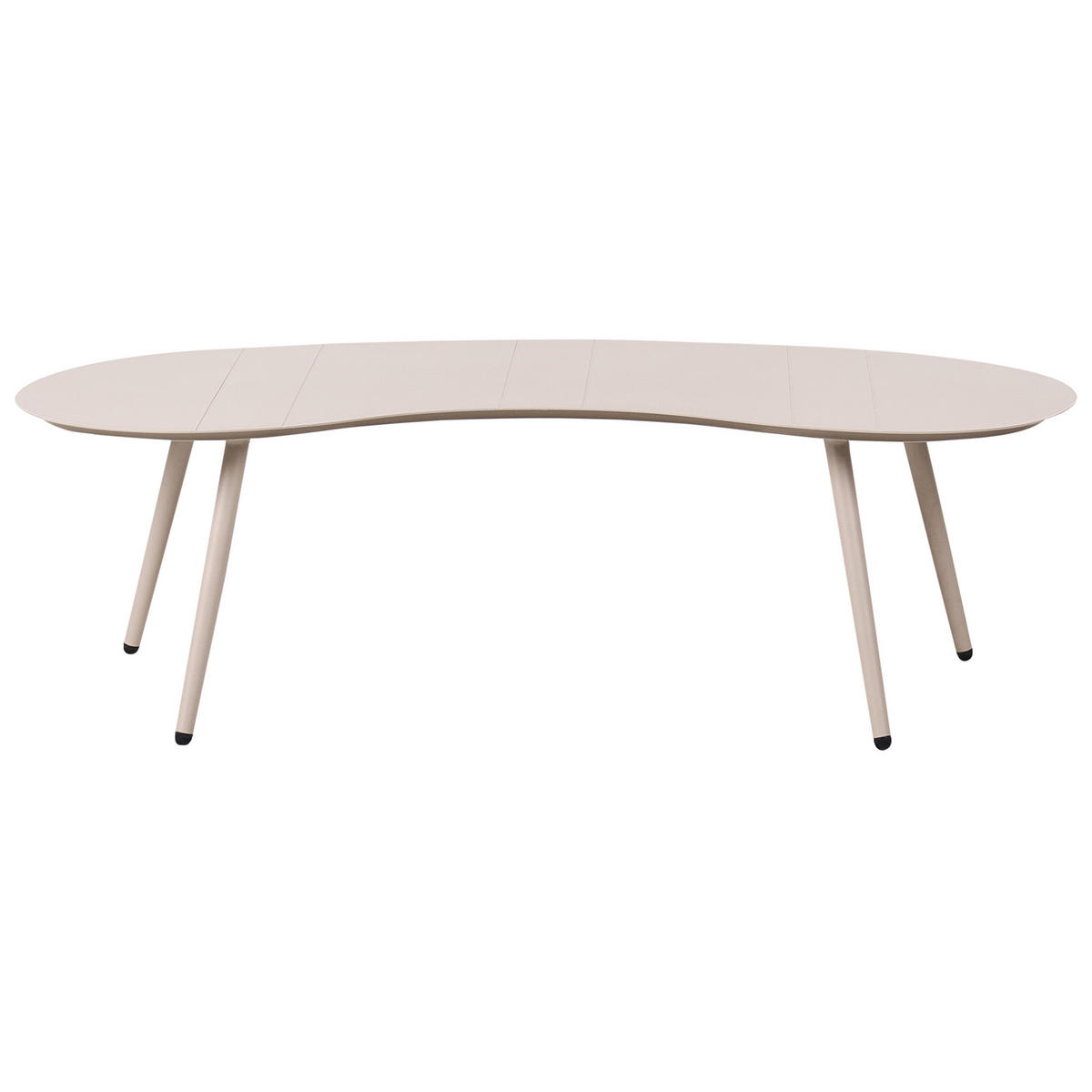 COUCHTISCH outdoor 65/130 cm Metall Beige Parori - Beige, Metall (65/130/81cm) - Beliani