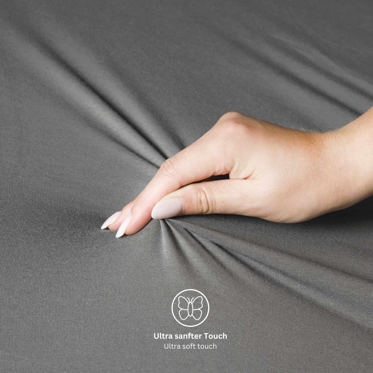 SPANNBETTLAKEN BASIC - Grau, Textil (100/200cm) - Schöner Wohnen